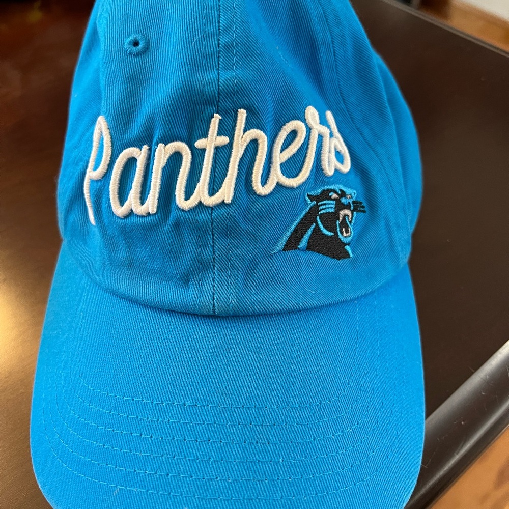 NWOT 47 Brand Carolina Panthers Blue NFL Clean Up Adjustable Hat Women’s